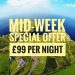 Special Mid-Week Offer – £99 per night in May, June, September and October 2023