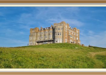 The Scaffolding is down. Roof work has been completed.