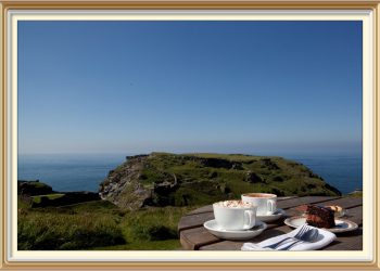 Camelot proudly sitting on the Cornish coast